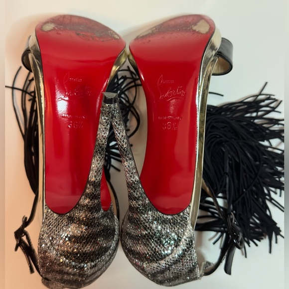 Christian Louboutin Fringe Sandals size 36 1/2 - Picture 7 of 7